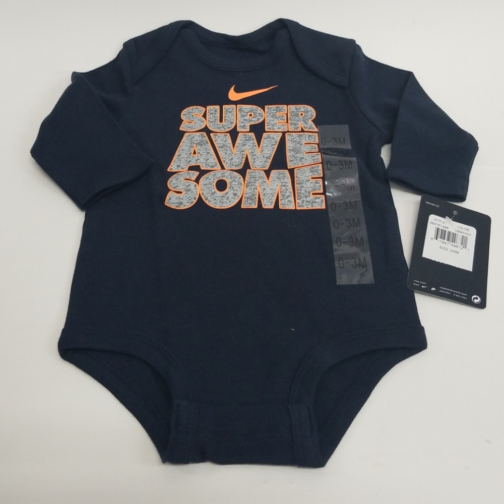 Nike Baby Boys Bodysuit Size 0-3 Months
